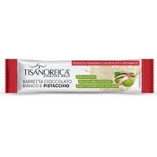 Tisanoreica Barretta Cioccolato Bianco e Pistacchio 35g