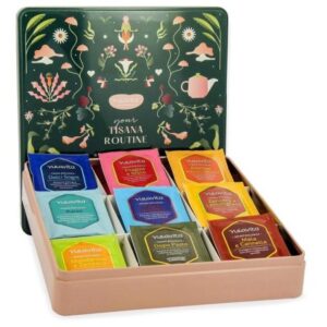 Neavita Cofanetto Tisana routine in latta verde con 36 filtri bio assortiti
